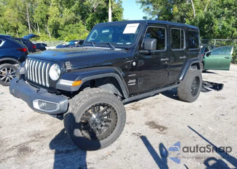 2018 Jeep Wrangler Unlimited Sahara 4X4 from USA, damaged, VIN 1C4HJXEG0JW330394